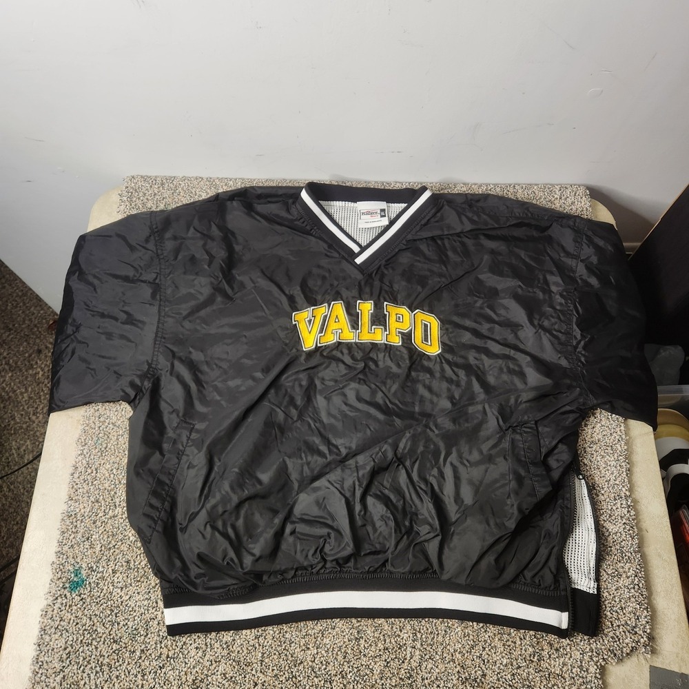 Valparaiso University Crusaders Valpo Windbreaker Pullover Black Xl Badger Sport